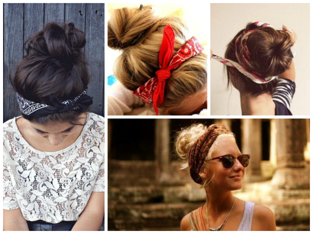 Messy-bun-with-Bandana